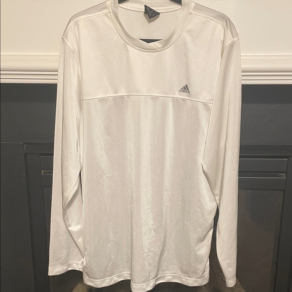 Adidas Men's Classic White Long Sleeve Tee